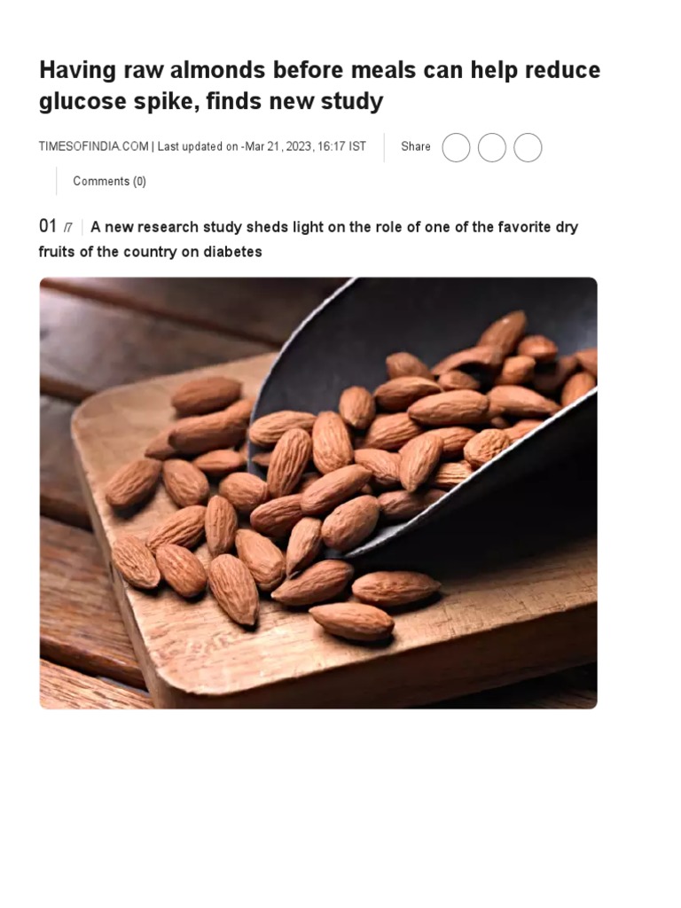 Arw Almonds On Diabetes PDF Insulin Prediabetes