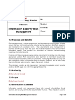 Information Security Risk Management Standard