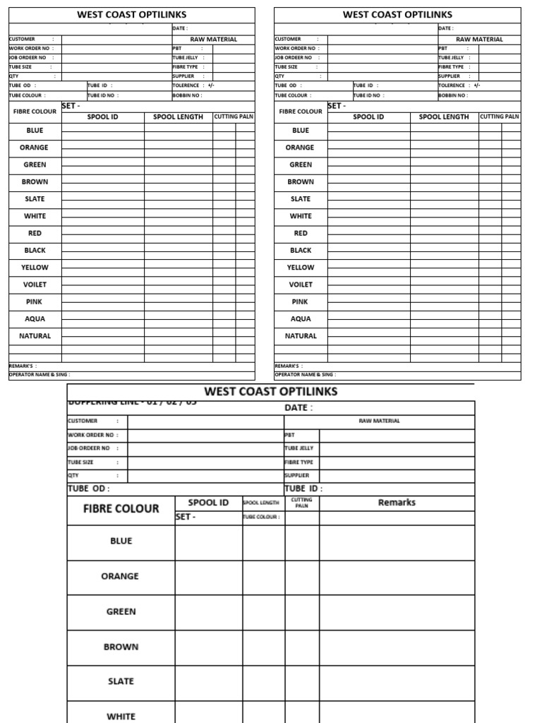 Buffering Line - Tube Loding Chart | PDF