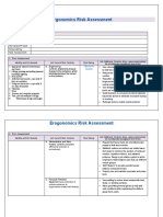 Erogonomics Risk Assessment