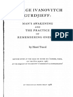 MAN'S AWAKENING AND THE PRACTICE OF REMEMBERING ONESELF by Henri Tracol