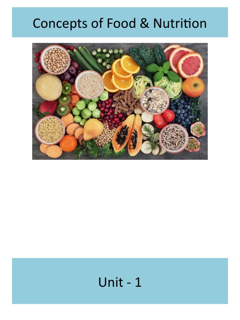 Fundamentals of Food and Nutrition | PDF | Nutrition | Diet & Nutrition