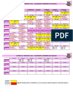 Calendario de Juegos. Caribeñas.