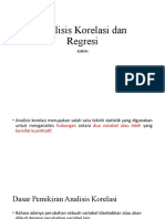 Analisis Korelasi Dan Regresi