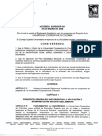 Acuerdo 01 de 2008 Reglamento Académico
