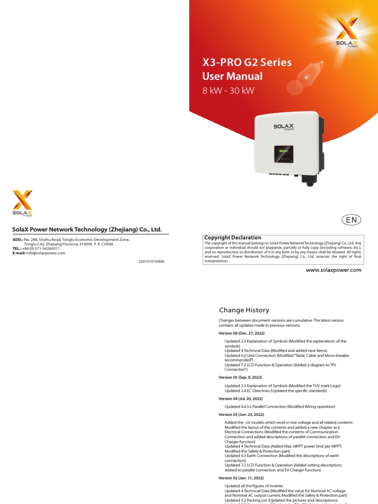 X3 pro g2 series user manual 230105 en pdf power inverter capacitor