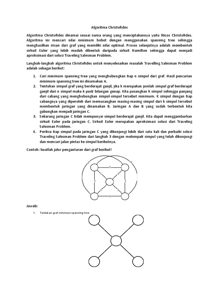 Algoritma Christofides untuk TSP | PDF | Sains & Matematika