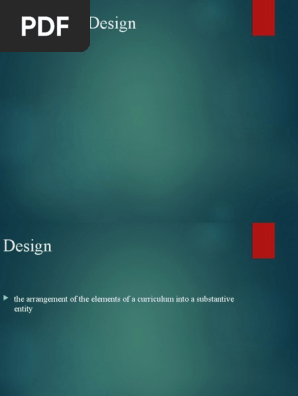 Curriculum-Design