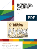 Salt March and Civil Disobedience Movement of India