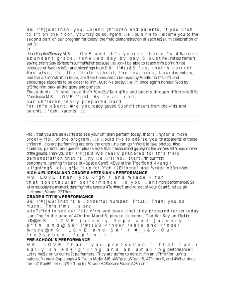 School Program Performance Highlights | PDF | Career & Growth | Foreign ...