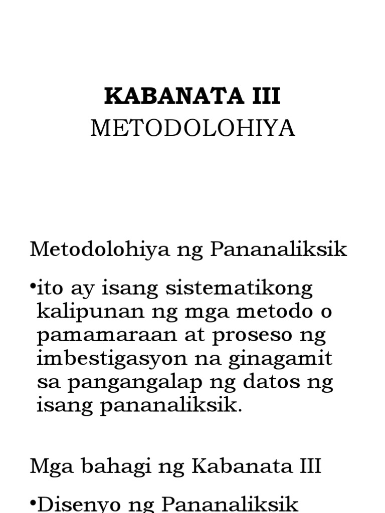 Kabanata III | PDF