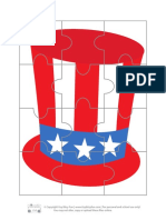 4th of July Printable Puzzles