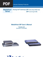 Download LTRT-65405 MediaPack SIP Users Manual Ver 4 by api-3696704 SN6544769 doc pdf