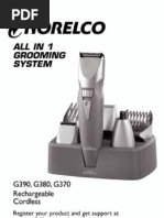 Download Norelco g370 User Owners Manual by huichul SN65447705 doc pdf