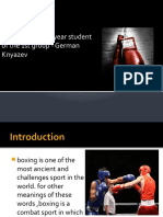 Boxing.: Prepared by 2nd Year Student of The 1st Group - German Knyazev