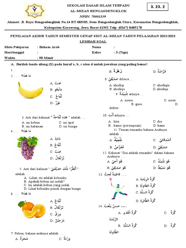 Soal B Arab | PDF