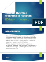 National Nutrition Programs in Pakistan 2