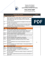SIE Evaluation Sheet S.Y. 2022 2023