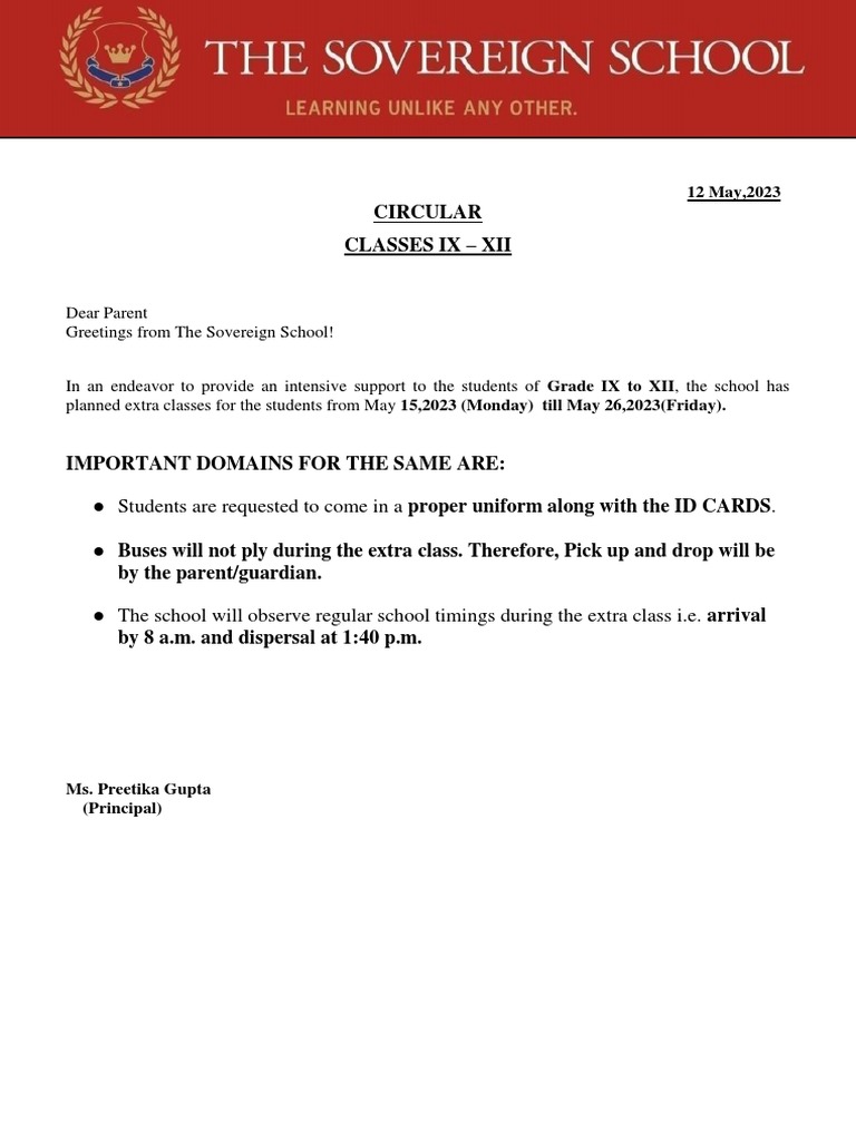 Extra Class | PDF