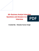 BA Interview Questions and Answers
