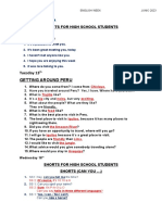 Expressions For The English Week 2023 Secundary Level