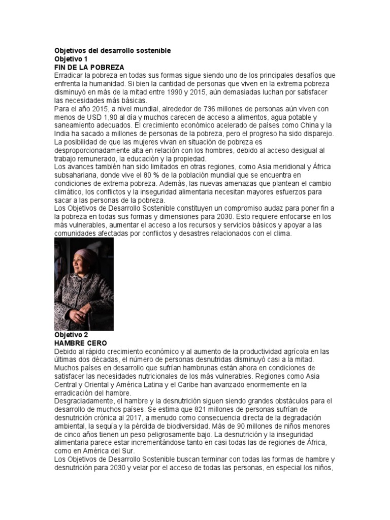 Fin de la pobreza: ODS 1 y Agenda 2030 | PDF | Pobreza | Pobreza e ...
