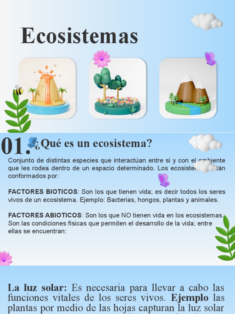 Los Ecosistema 4 | PDF | Ecosistema | Organismos