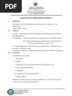 DETAILED Lesson Plan in Mathematics Grade 5 TIME ZONE DEMO