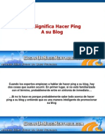 Que Significa Hacer Ping a Su Blog