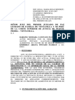 Apelacion de Auto de Darling Cayetano Florian - Alimentos