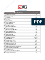 ISO 9001 Documentation Toolkit List