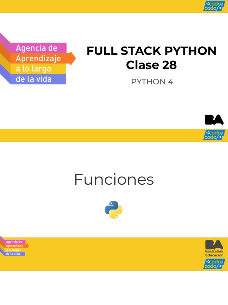 Clase 28. Python 4 | PDF | Python (lenguaje de programación ...