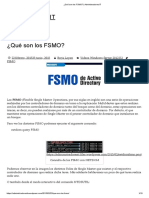 ¿Qué Son Los FSMO - AdministradoresIT
