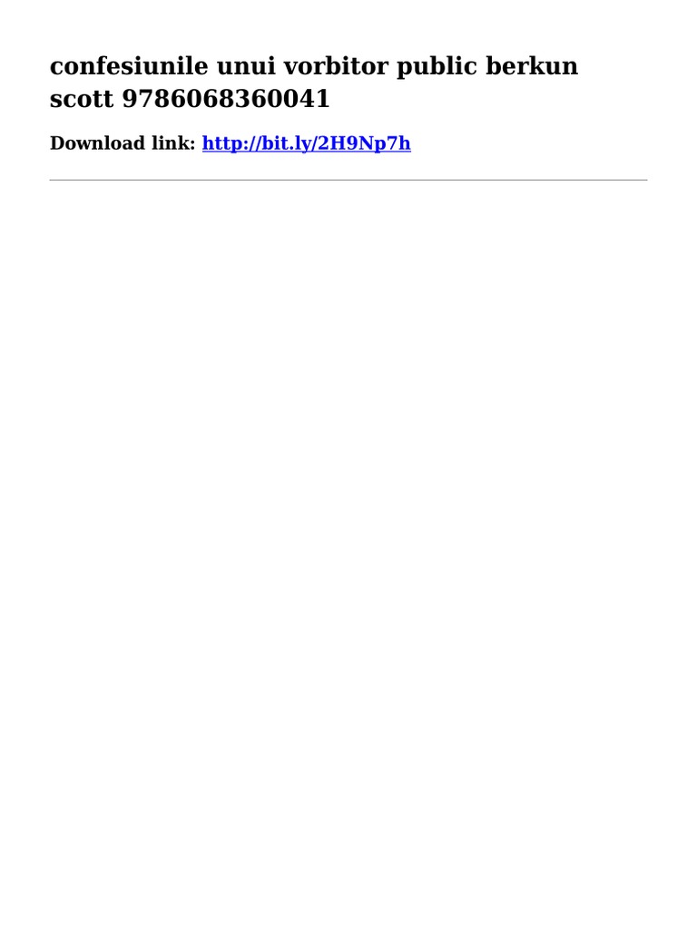 Confesiunile Unui Vorbitor Public Berkun Scott 9786068360041 2H9Np6h | PDF