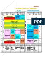 Revised BHMCT Vi Sem Timetable Wef 05-06-2023