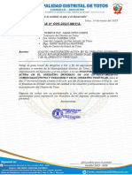 Oficio Múltiple #009-2023-MDT Solicito Participacion en La Visita Domiciliaria