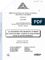 These Le Transport Des Produits Vivriers en Cote D'ivoire Enjeux Et Strategies