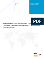 Analysis of Quality Infrastructure Services Offered in Ethiopia and Potential For Development