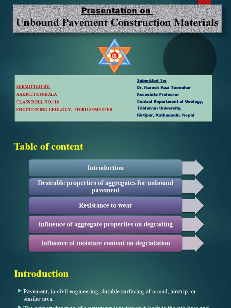 Unbound Pavement Materials Overview | PDF | Road Surface | Rock (Geology)