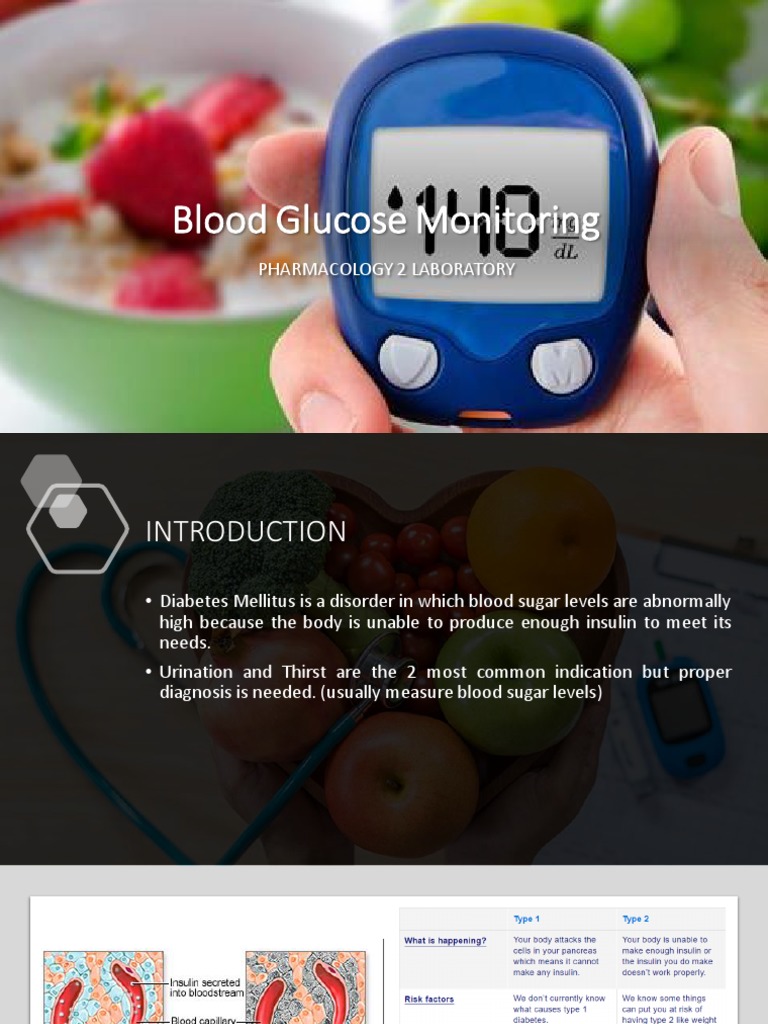 Monitoring blood glucose levels for better control