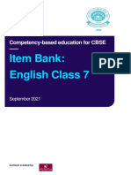 Item Bank English Class 7