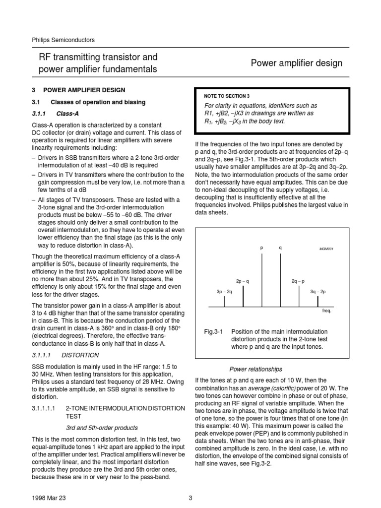 RF Power Amplifier Design | PDF | Amplifier | Capacitor