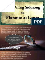 Tala 3.10 - Mga Piling Saknong Sa Florante at Laura