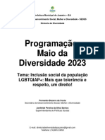Programação Maio Da Diversidade - 2023
