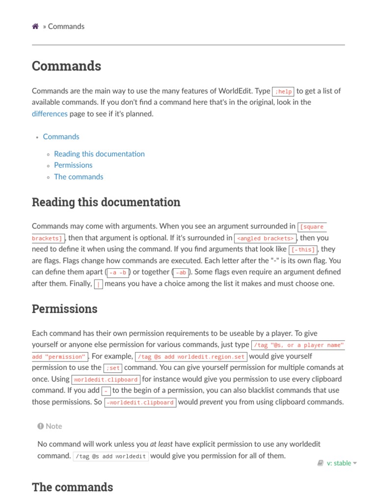 Worldedit Commands Generator