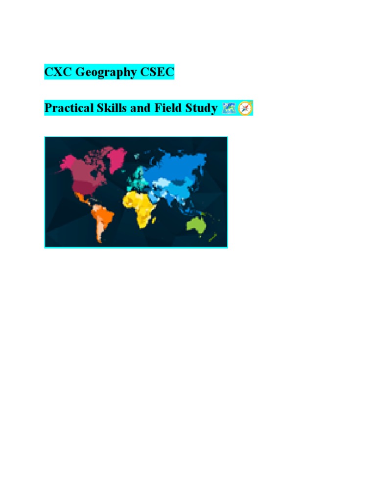 CXC Geography CSEC Practical Skills Guide | PDF | Precipitation ...