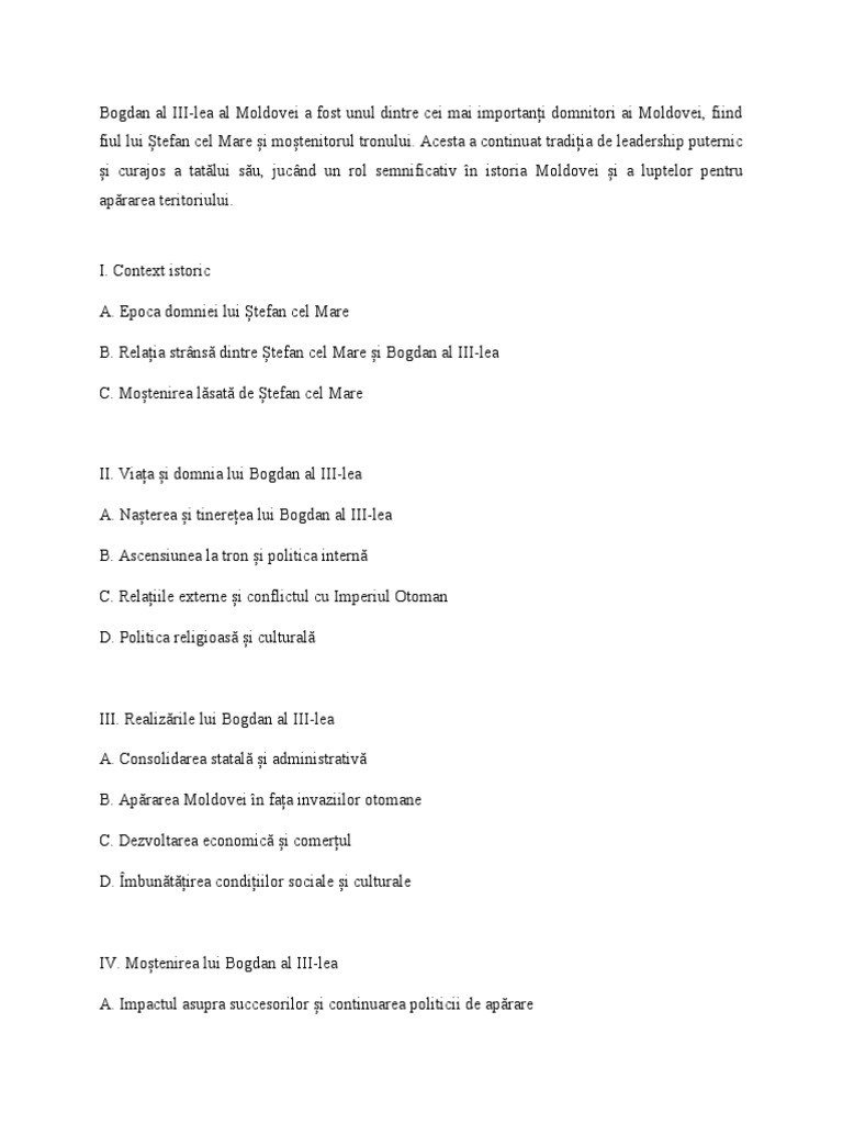 Bogdan Al III PDF