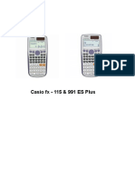 Casio FX - 115 & 991 ES Plus Scientific Calculator