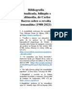 Bibliografía Actualizada, Bilingüe e Multimedia, de Carlos Barros Sobre A Revolta Irmandiña (1988-2023)