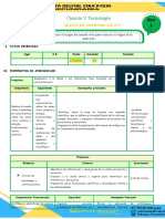 1° SESIÓN DE APRENDIZAJE SESIÓN1-SEM.1-EXP.2-CyT